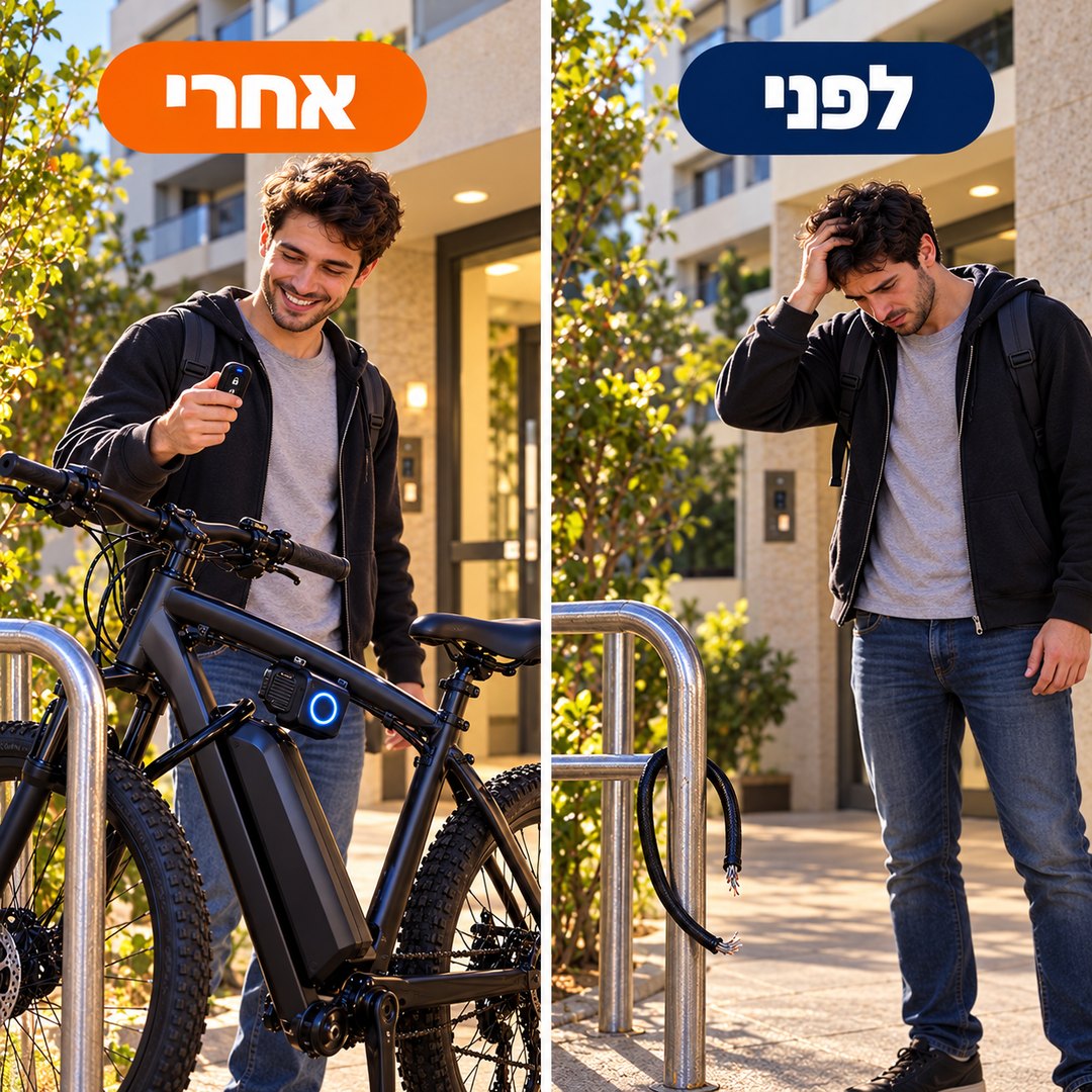 אזעקה לאופניים וקורקינט: לפני ואחרי