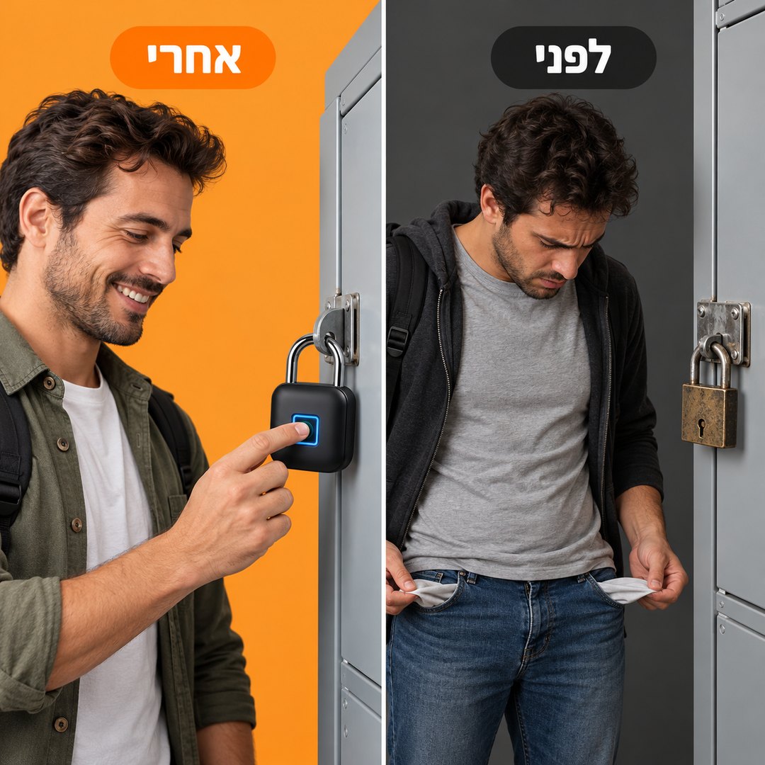 מנעול טביעת אצבע: לפני ואחרי