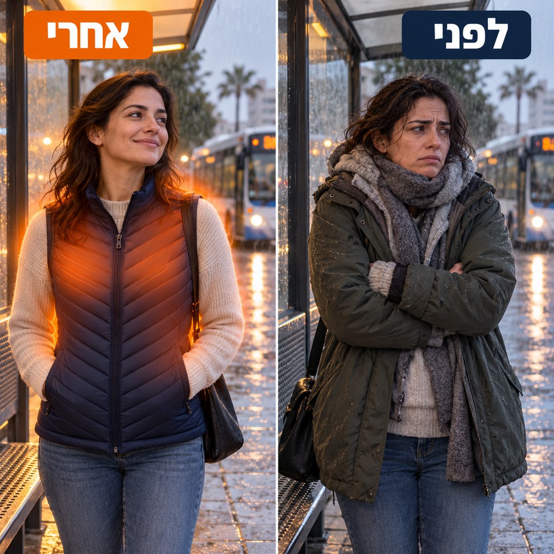 וסט מחומם: לפני ואחרי