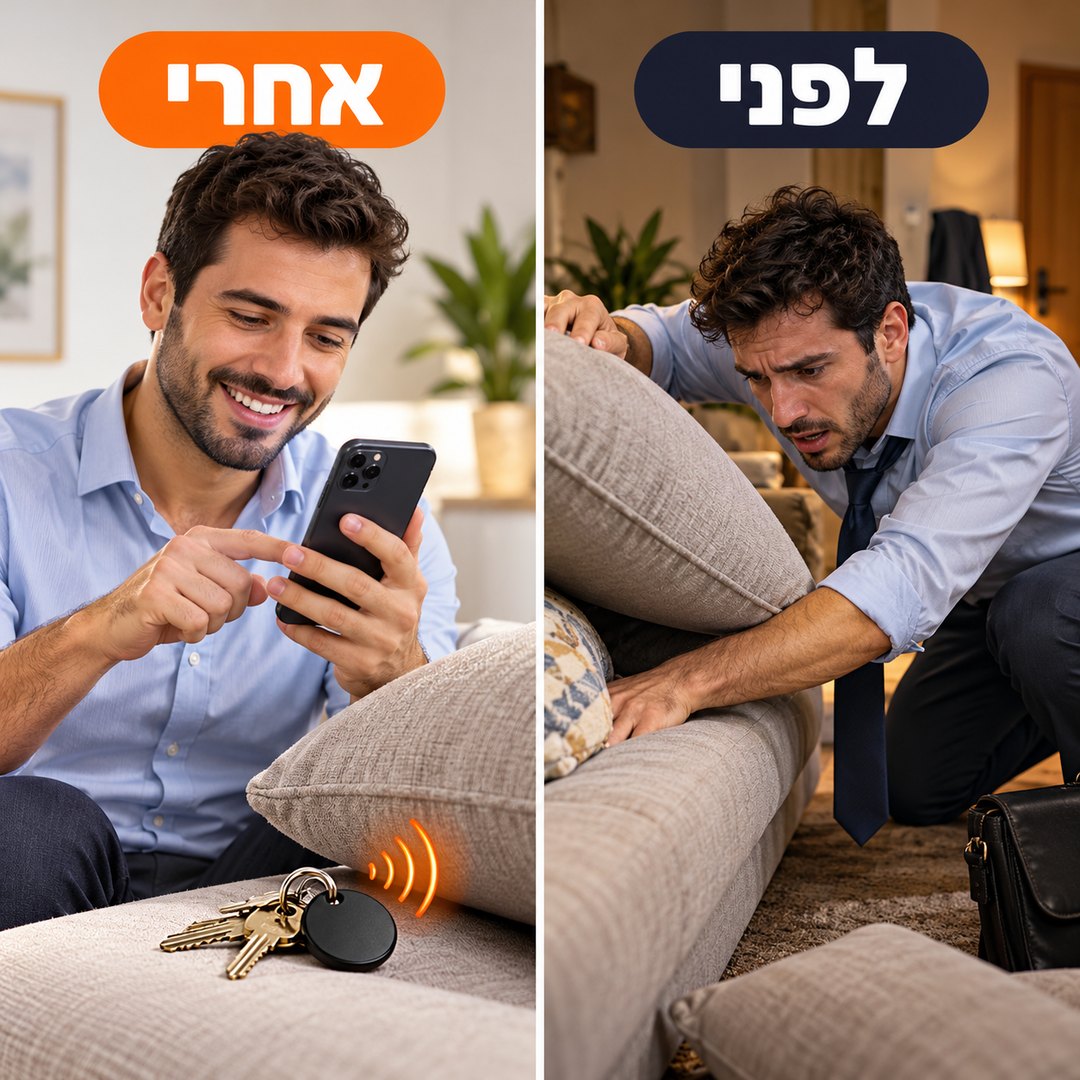 4 תגי איתור לאייפון: לפני ואחרי