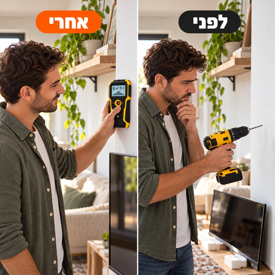 סורק קירות דיגיטלי: לפני ואחרי